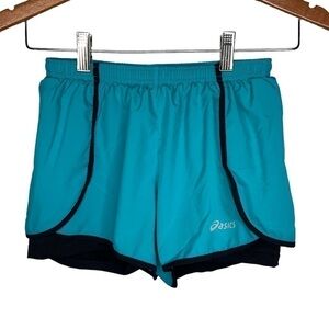 ASICS teal women’s running shorts Sz XS